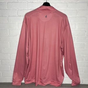 Johnnie O Large 1/4 Zip Strawberry Red Sheldon Lightweight Performance Pullover